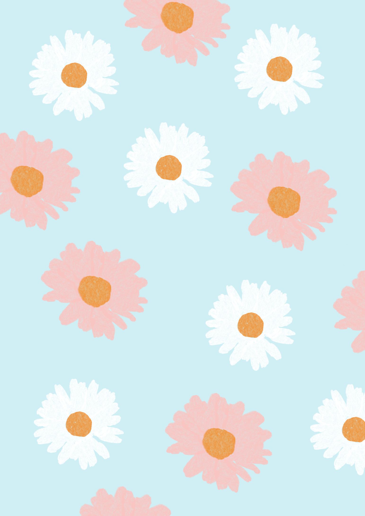 Daisies - Simple & Sweet Free Mobile Background