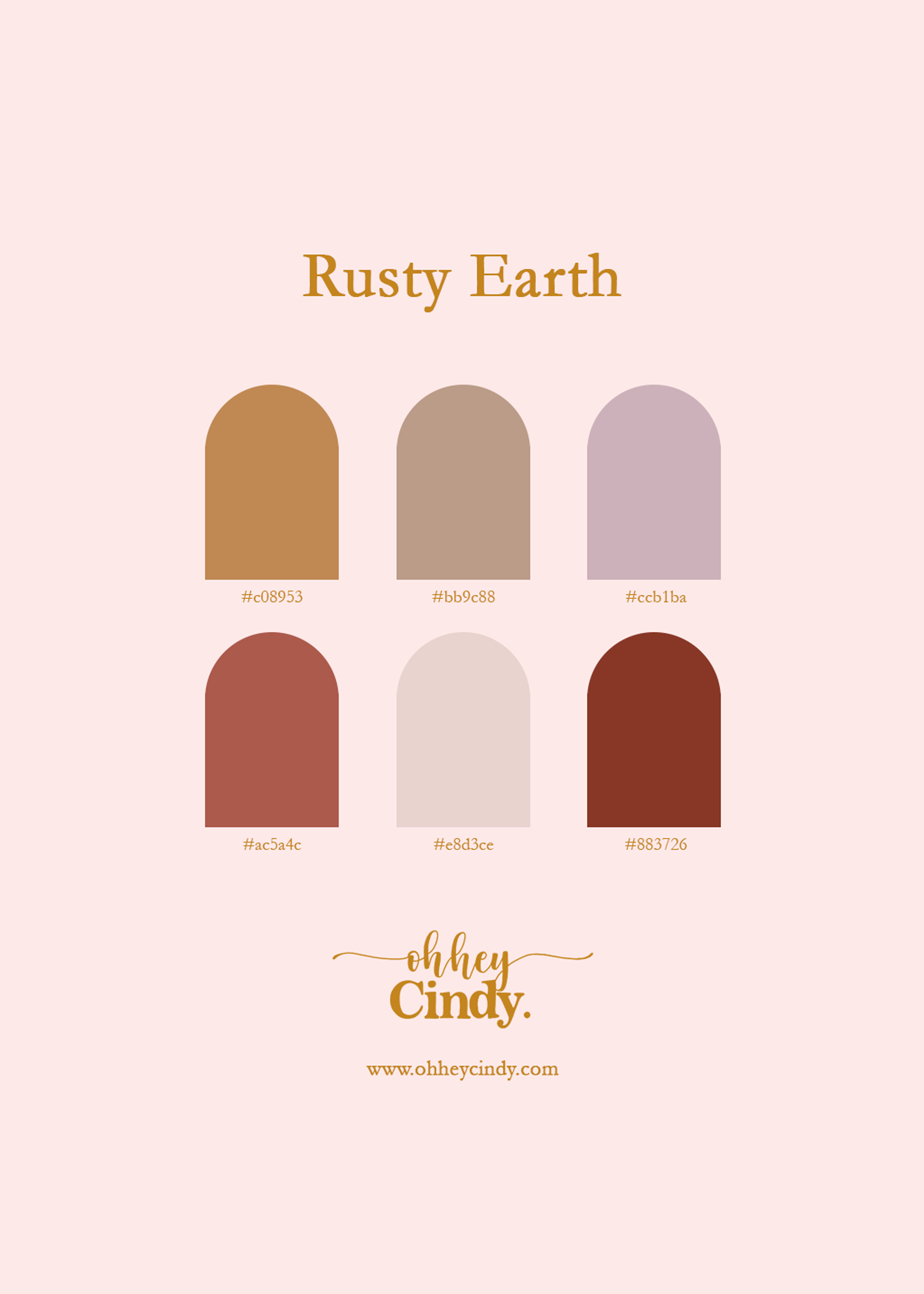 Oh Hey Cindy - Rusty Earth Color Palette